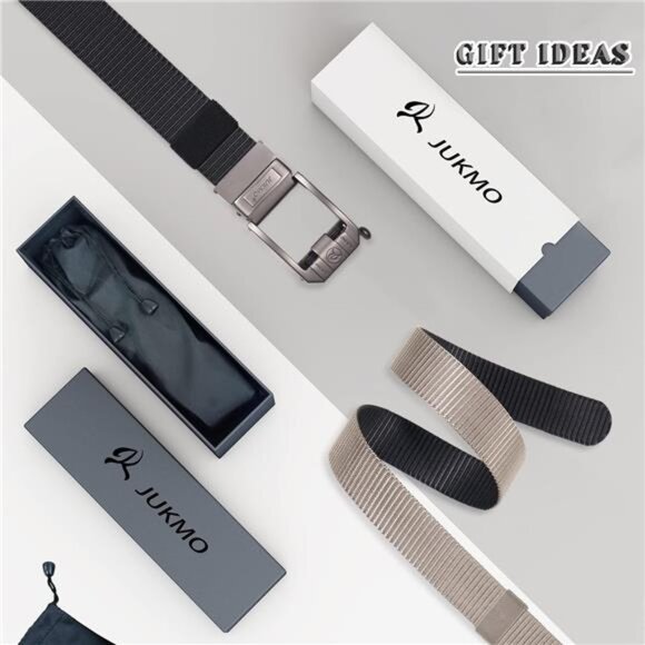 Reversible Ratchet Belt,Nylon Web Tactical Work Belt with Automatic Slide Buckle - Picture 5 of 7